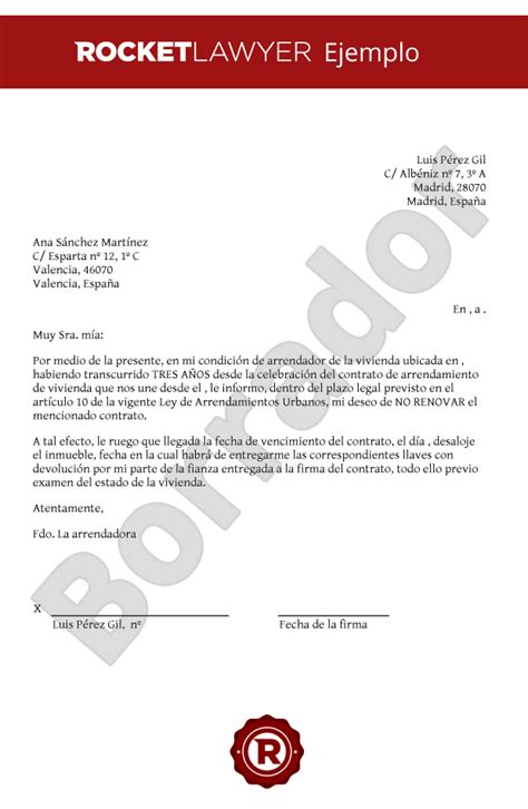 Labace Carta De Terminacion De Contrato De Arrendamiento Por Remodelacion