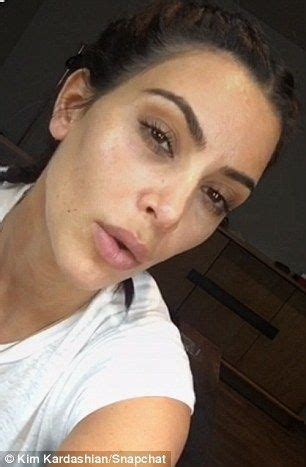 Kim Kardashian Goes Makeup Free And Then Made Up Kim Kardashian