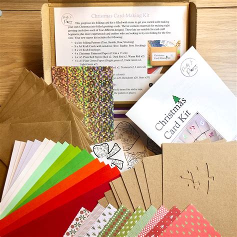 Christmas Card Making Kit Beginners Card Kit Iris Folding Etsy