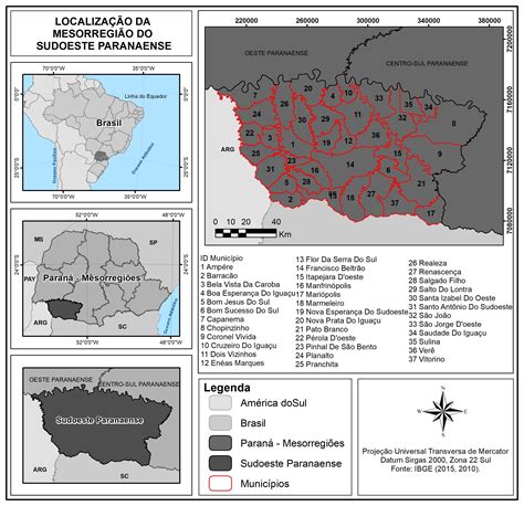 Mapa Sudoeste Do Parana Fdplearn