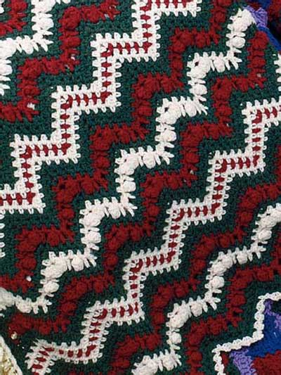 Popcorn Ripple Afghan Crochet Pattern