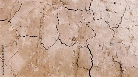 Crack Soil And Muddy In The Dry Season Textures Hot Summer Global