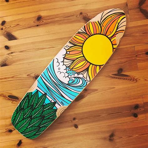 Longboard Design Skateboard Art Design Skateboard Deck Art Surfboard
