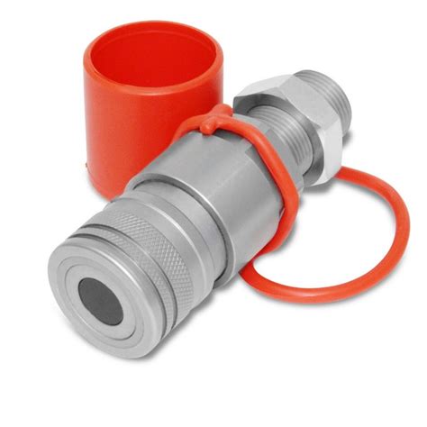 Flat Face Hydraulic Quick Connect Coupler Set Orfs Bulkhead Mount