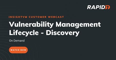 Vulnerability Management Lifecycle Discovery
