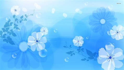 Blue Flower Backgrounds Wallpaper Cave