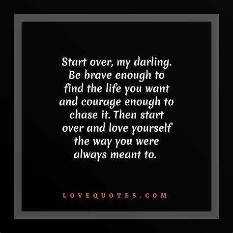 Start Over Love Quotes