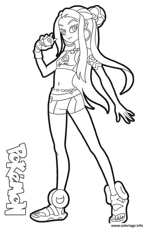 Find this pin and more on pokemon sword and shield coloring pages by coloring. Coloriage Nessa Pokemon Sword and Shield - JeColorie.com