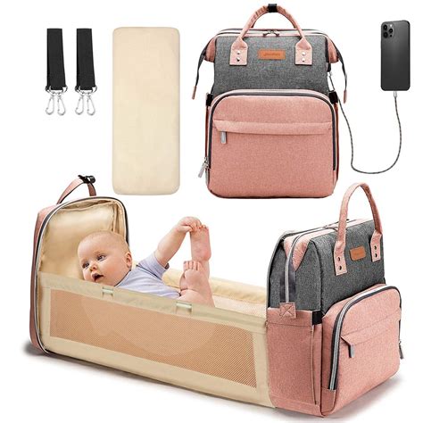 Dotsog Diaper Bag With Changing Station Baby Diaper Backpack Baby Bag