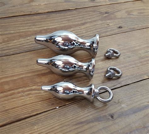 stainless steel butt plug with chain tail bdsm plug butt etsy