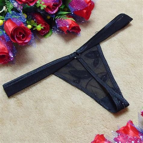 silver wire sexy thong panties women thongs and g strings low rise see through women string