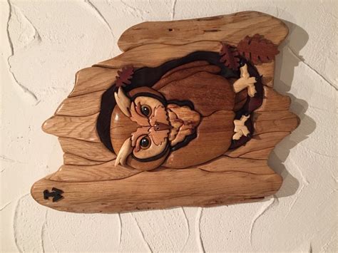 Screech Owl Intarsia By Theo31 ~ Woodworking Community