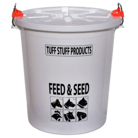 Tuff Stuff Products Fs12 Seed And Animal Feed Drum Bucket With Lock Lid