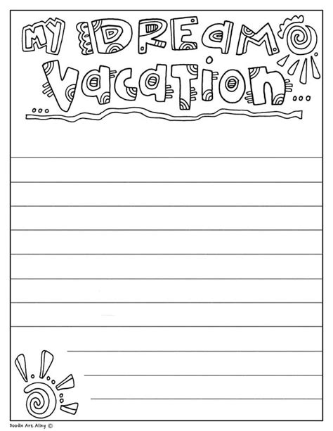 Coloring Journal Prompts Classroom Doodles Journal Writing Prompts