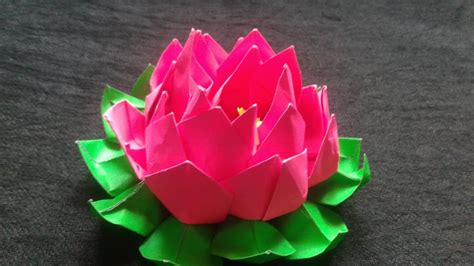 Origami Ideas Origami Lotus Flower Instructions Youtube
