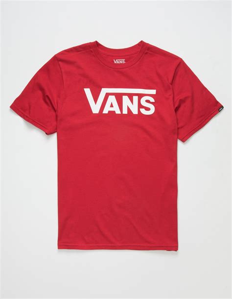Vans Classic Boys T Shirt Red Tillys Boys T Shirts Vans Classic
