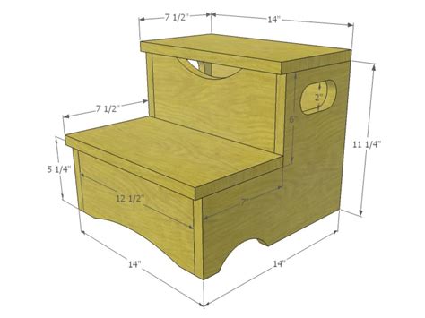 Woodworking Project How To Build A Storage Step Stool For Kids