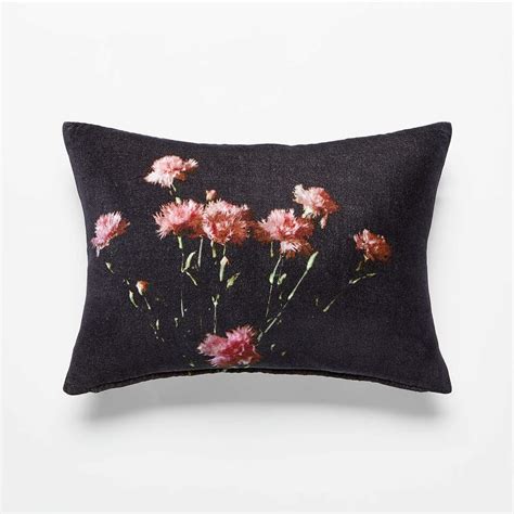 18x12 Lavigne Floral Pillow With Feather Down Insert Cb2 Ksa