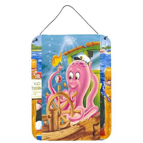 Captain Octopus Wall Or Door Hanging Prints