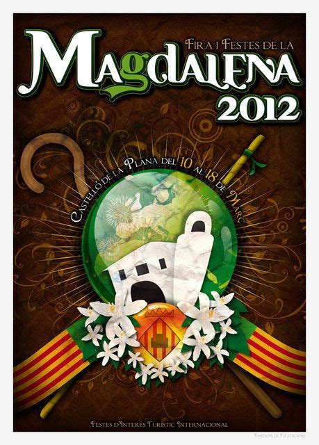2012 Cartel Fiestas De La Magdalena De Castellón De La Plana