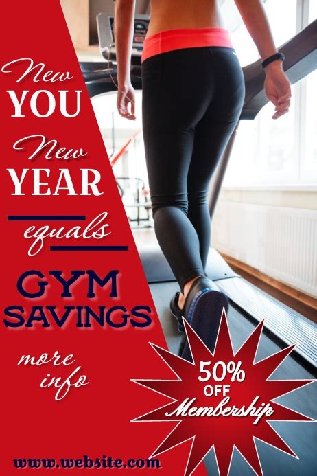 Copy Of New Year New You Fitness Poster Postermywall