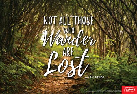 Not All Those Who Wander Are Lost Mini Poster Retreat Poster