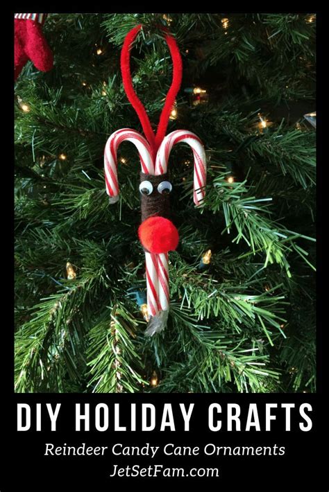 Holiday Crafts This Season Make Diy Rudolph Reindeer Candy Canes For