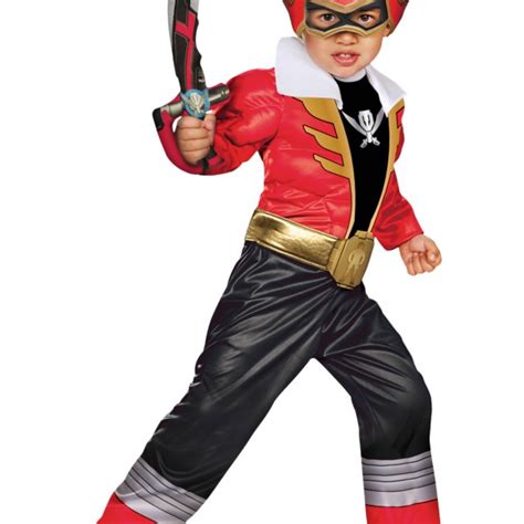 Toddler Super Megaforce Red Power Ranger Muscle Costume Halloween