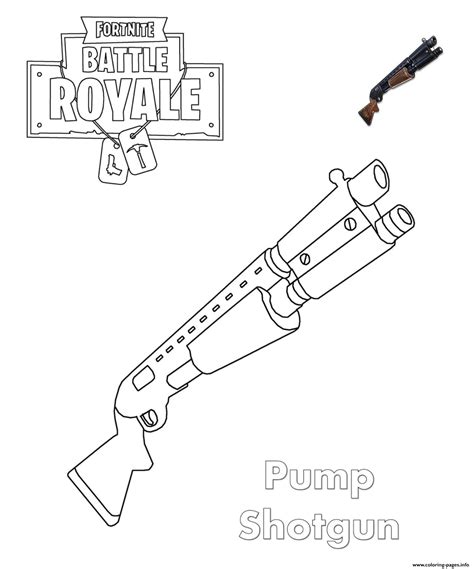 Fortnite Nerf Guns Coloring Pages