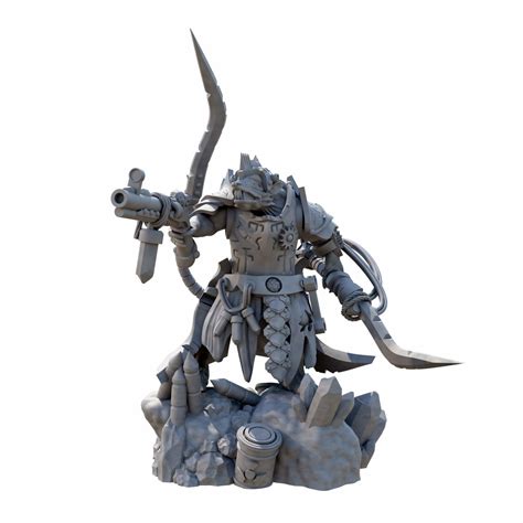 Ratkin Engineer Armed With Pistol And Lightning Sword 3d Model 3d Printable Cgtrader