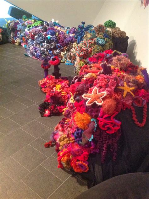 Threading Along The Crochet Coral Reef Project