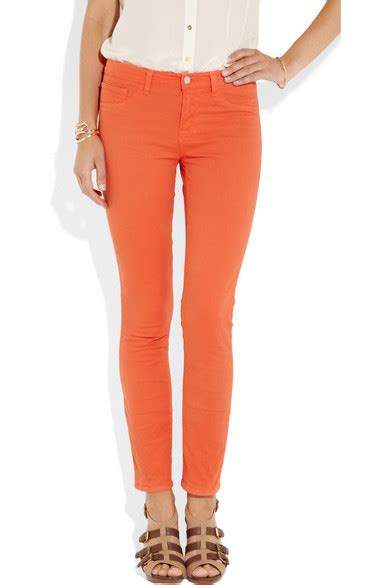 J Brand 811 Mid Rise Twill Skinny Jeans NET A PORTER COM