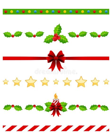 Christmas Dividers Set 3 Stock Vector Illustration Of Graphic 26993166