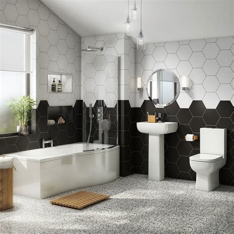 Pro 600 Modern Shower Bath Suite Online At Victorian Uk