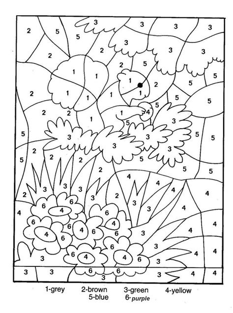 Prepping for this kindergarten counting activity is super simple! Free Printable Color by Number Coloring Pages - Best ...