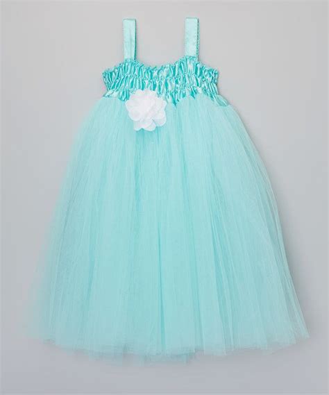 Look At This Teal And White Flower Ruffle Tutu Dress Infant Toddler