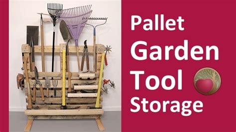 Pallet Garden Tool Storage Heartwood Art