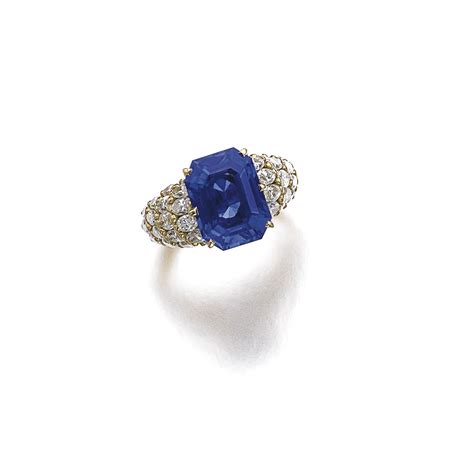 Sapphire And Diamond Ring Monture Cartier Lot Sothebys Cartier