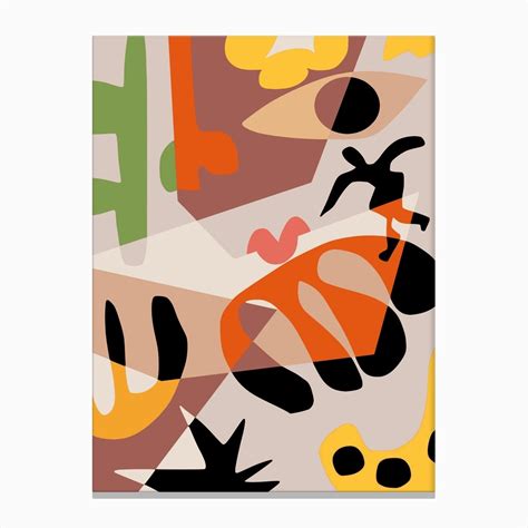 Jumpy Abstract Collage Canvas Print By Little Dean Fy