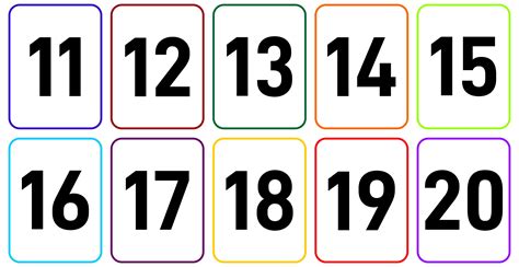 Large Printable Numbers 1 20 Activities All In One Photos