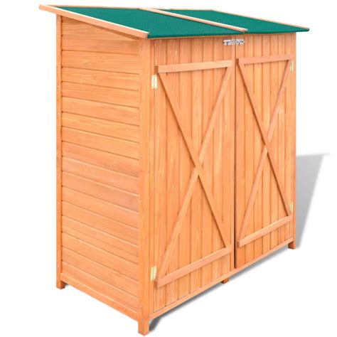 Vidaxl 5 Ft W X 2 Ft D Solid Wood Vertical Tool Shed And Reviews Wayfair