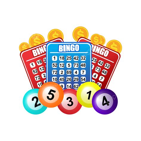 Juego De Bingo De Bolas Digitales PNG Billete De Lotería Entrada De