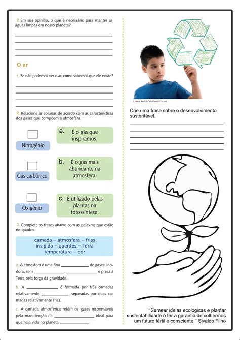 Atividades Recursos Naturais 3o Ano Com Gabarito