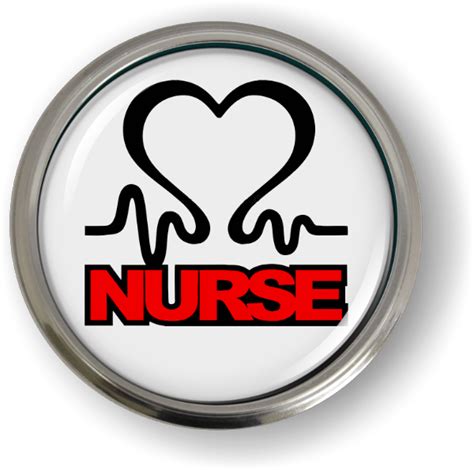 Nurse 3d Domed Emblem