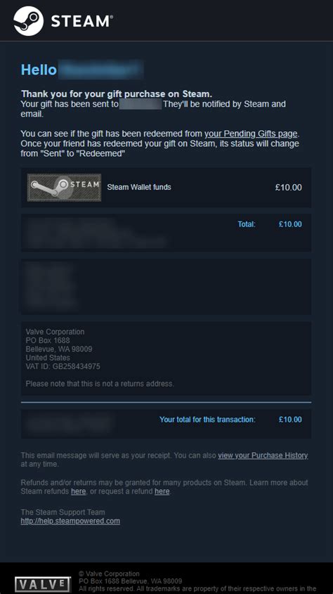There are a lot of options when you want to give a gift to the gamer in your life. How does a digital gift card purchase receipt looks like? : Steam