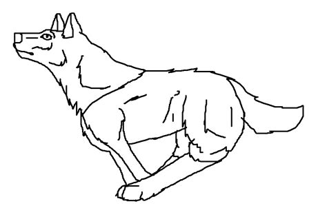 Anime Wolf Pup Running Lineart By Baltobud8 On Deviantart