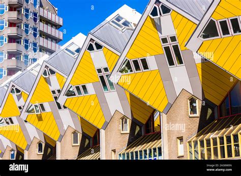 Modern Architecture Cube Houses Designed By Piet Blom And Designed To