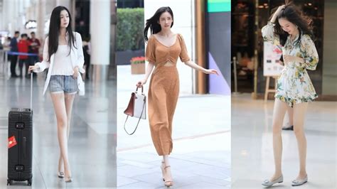 Tik Tok China 18 Pretty Girls Mejores Fashion Walking Style Street