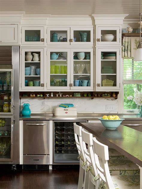 Glass kitchen cabinet doors will turn boring, plain wood into something spectacular. Rustic Silk: July 2012