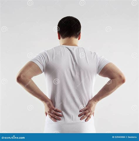 Man Back Pain Stock Photo Image Of Concept Medicine 53943084